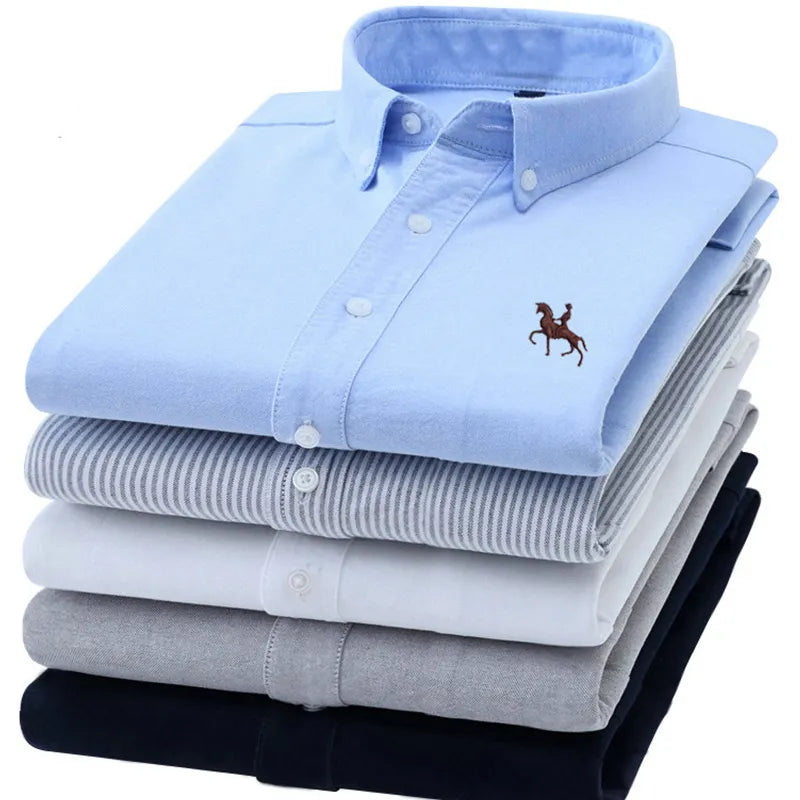 Roadmen Pure Cotton OxfordDress Shirts Regular-Fit