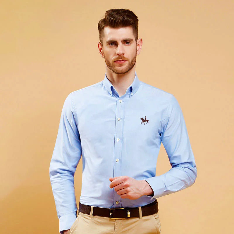Roadmen Pure Cotton OxfordDress Shirts Regular-Fit