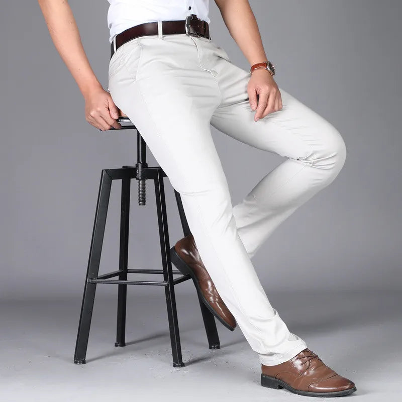Roadmen Business Straight Cotton Trousers