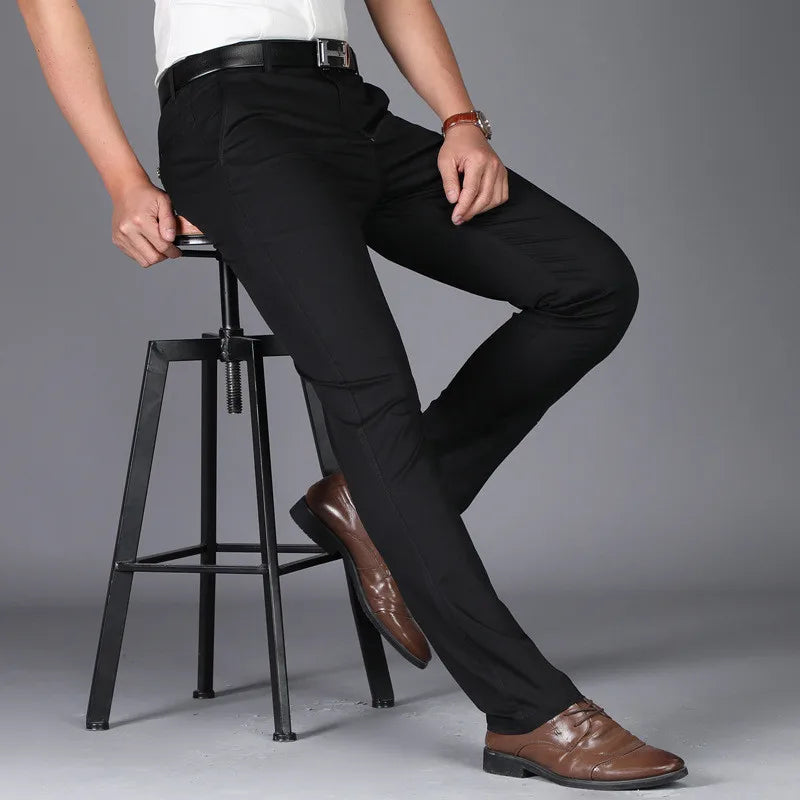 Roadmen Business Straight Cotton Trousers