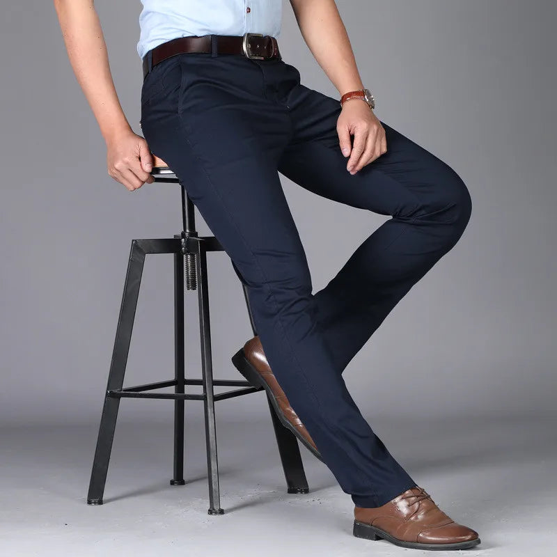 Roadmen Business Straight Cotton Trousers
