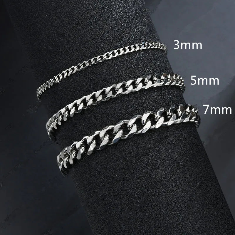 Roadmen Cuban Chain Mens Bracelet Stainless Steel