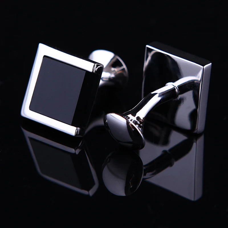 Roadmen cufflinks Black Bouton