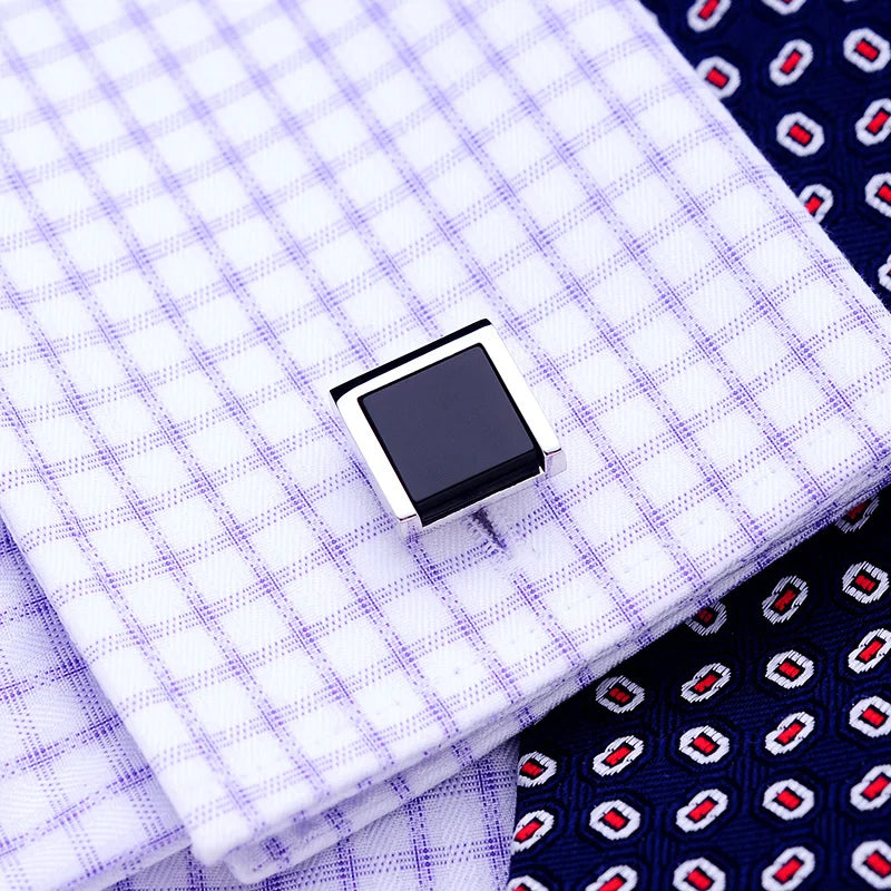 Roadmen cufflinks Black Bouton