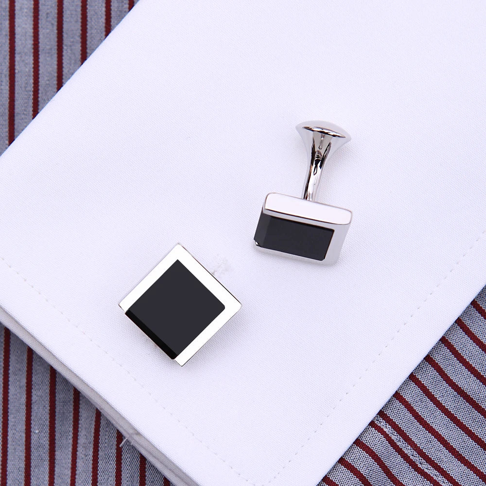 Roadmen cufflinks Black Bouton