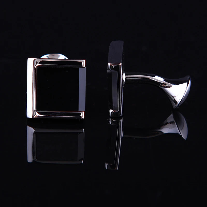 Roadmen cufflinks Black Bouton