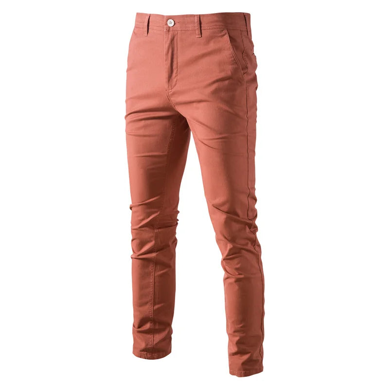 AIOPESON Casual Cotton Men Trousers Solid Color Slim Fit Men's Pants New Spring Autumn High Quality Classic Business Pants Men