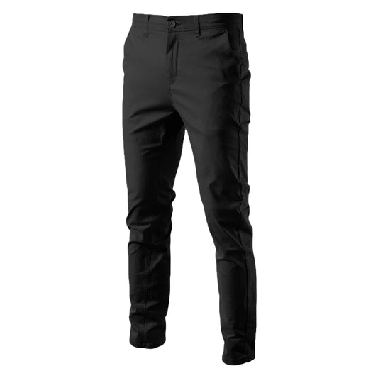 ROADMEN Business Cotton Men Trousers Slim Fit