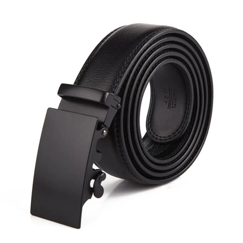 Roadmen Luxury Leather Belt for Work and Business - Black Brown Cowskin Strap