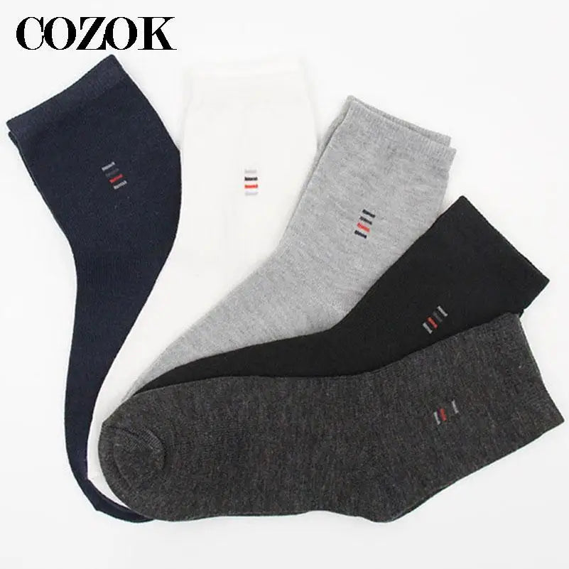 3Pairs Mens Socks Cotton Business Breathable