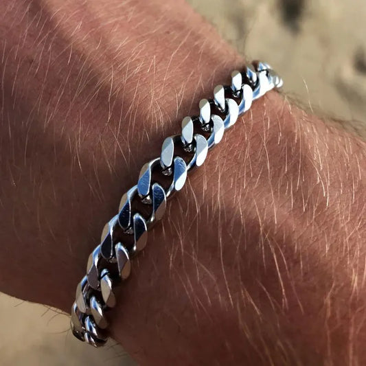 Roadmen Cuban Chain Mens Bracelet Stainless Steel