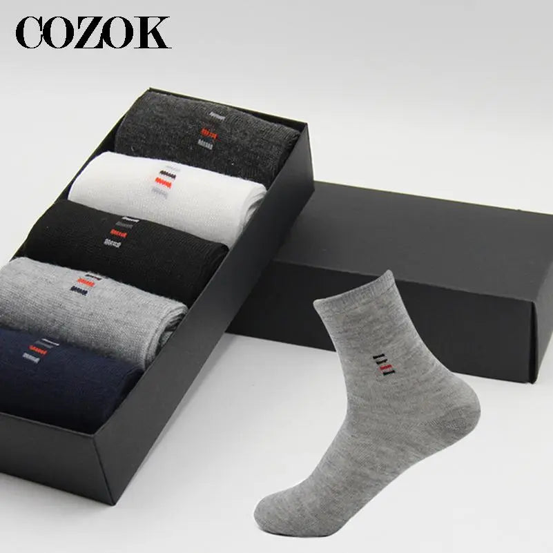 3Pairs Mens Socks Cotton Business Breathable